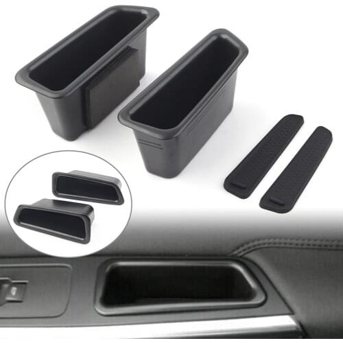 2PCS Car Front Door Storage Box Organizer Container Holder For Volvo S60 V60 2010-2017 Left Drive
