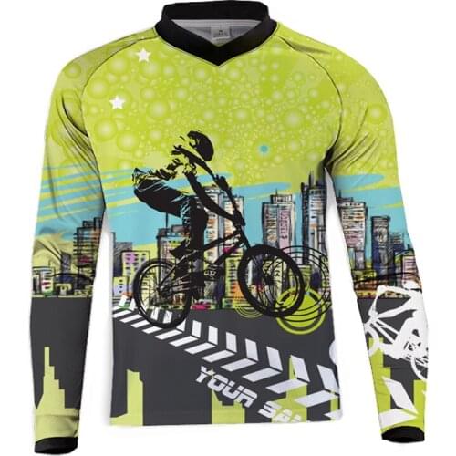 2018 T-Shirt Long Sleeve Cycling Clothing Cycling Jersey Downhill Jersey Bicycle Mountain Bike Clothing Quick Dry DH MTB Jerseys