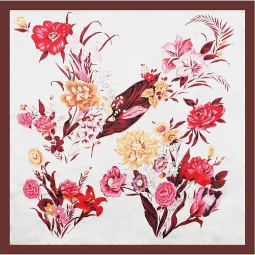 2021 Summer Scarf Women Head Hijab Bandana Large Lady Hair Band Silk Scarves Wraps and Shawl Female Foulard Neckerchief Headband