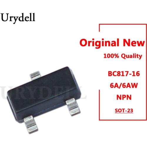 50pcs BC817-16 6A 6AW NPN Silicon AF Transistors SOT-23 New and Original