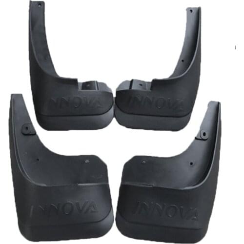 4pcs Molded Car Mudguards Mudflaps For Toyota Innova 2006-2015 AN40 Splash Guards Fender Guards accessories 2011 2012 2013 2014