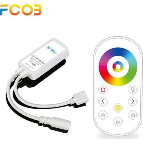 DC5-24V 144W RF Ultrathin Mini LED Strip Controller Full Touch Remote for 3528 5050 RGB RGBW RGBCCT LED Light Strip Controller