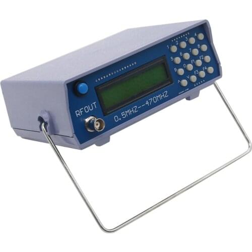 TZT Signal Generator 0.5MHz-470MHz RF Signal Generator Meter Tester for FM Radio Walkie-talkie Debug Digital CTCSS Singal Output