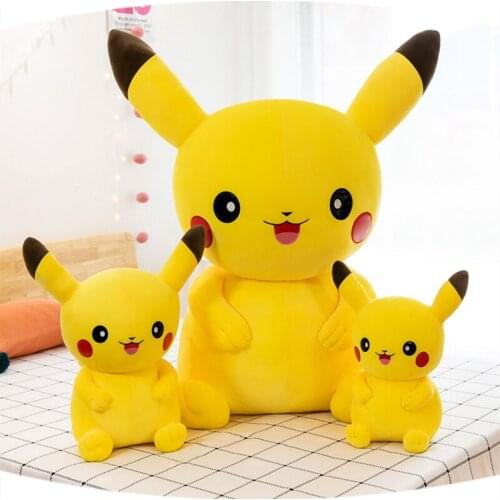 23CM 35CM 45CM TAKARA TOMY Pokemon Plush Toy Anime Pikachu Dolls Soft Stuffed Animals Model Toy Kids Gifts