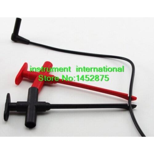 Insulation Piercing Clip test probe Banana Jack Spring loaded copper red black Free Shipping