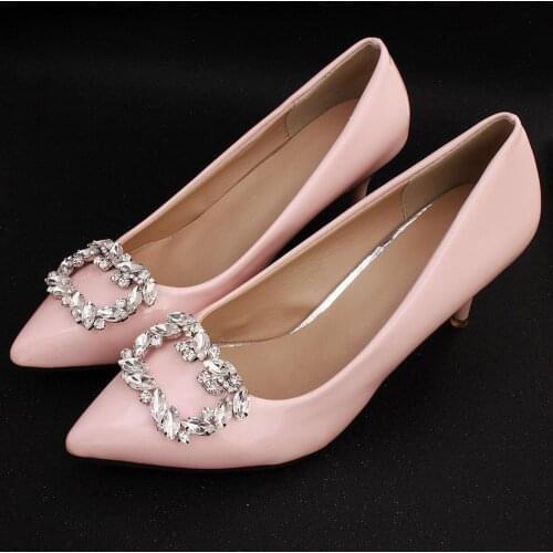 Fashion Rhinestone Shoe Clips for Pumps Flower Crystal Party Wedding Shoe Accessories Clips Brooches