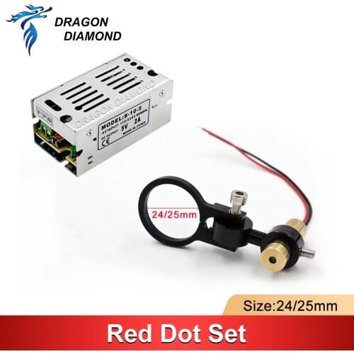 Diode Module Red Dot Set Positioning DC 5V And Power Supply for DIY Co2 Laser Engraving Cutting Head