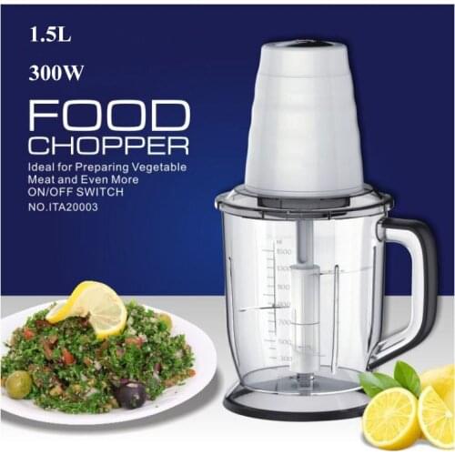 1.5L Powerful Meat Grinder Spice Garlic Vegetable Chopper Electric Automatic Mincing Machine Household Grinder Food Processor