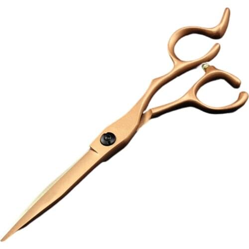 6 Inch Rose Gold Hair Salon Cutting Thinning Shears 440 Stainless Steel Barber Scissors