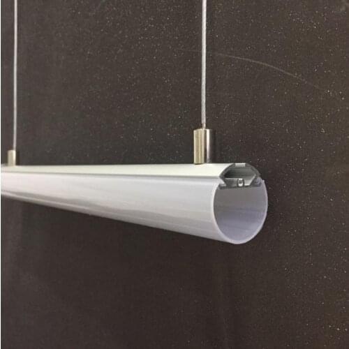 10PCS-1m length Pendant LED profile-Item No.LPD30 round LED Profile suitable for LED strips up to 20mm width-Free Shipping