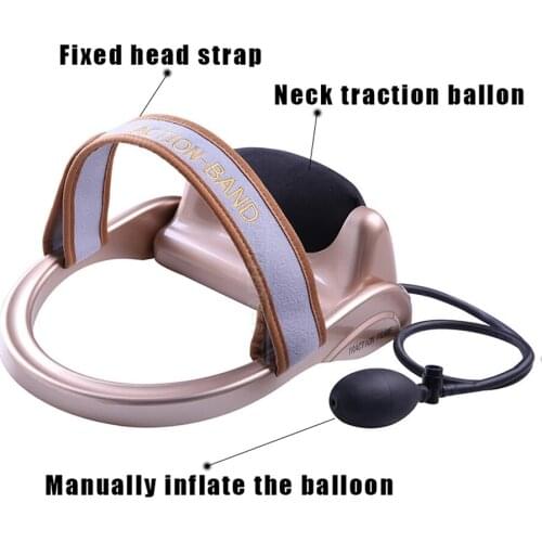 Neck Traction Filled Air Cervical Tractor Portable Posture Pump Relaxing Vertebra Massager Spine Muscle Relief Pain Tools