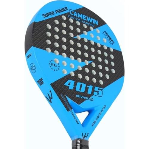 Camewin Padel Racket Carbon Surface EVA Foam Core BOLT-4015 Offensive Racket Beach Tennis for Adult with Cover