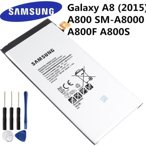 SAMSUNG Orginal EB-BA800ABE EB-BA800ABA 3050mAh Battery For Samsung Galaxy A8 (2015) A800 SM-A8000 A800F A800S A800YZ +Tools