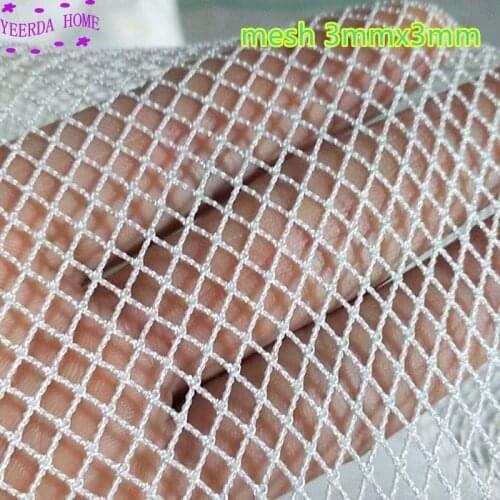 3mm-5mm gird Small grid fishing net stake net Breeding nets Crop protection net Balcony isolation Multifunction nylon network