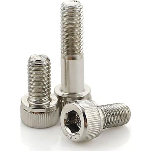 Grade 12.9 Hex Socket Head Cap Screws Nickel-plated Full/Half Thread Alloy Steel Allen Head Bolts DIN912 M3 M4 M5 M6 M8