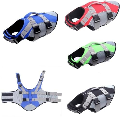 Dog Life Jackets Dog Life Vest for Small Middle Large Puppy Dogs Dog Lifesaver Preserver Swimsuit Reflective for Water Safety