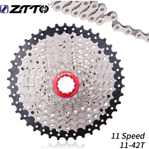 ZTTO 11 Speed Bicycle Cassette 11-42T Freewheel MTB Moutain Bike 11S Flywheel Sprocket Compatible for Bike Bicycle Parts