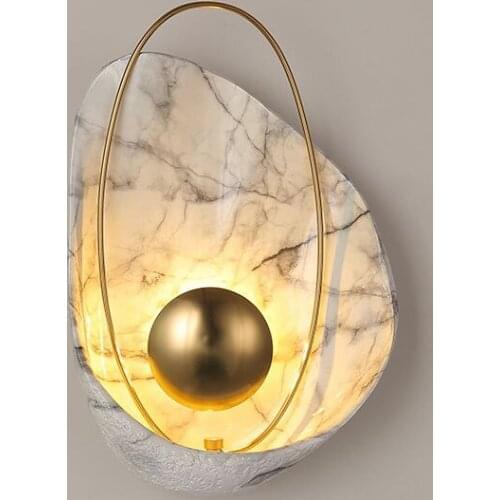 Vintage light glass ball corridor aisle bedroom espelho home deco