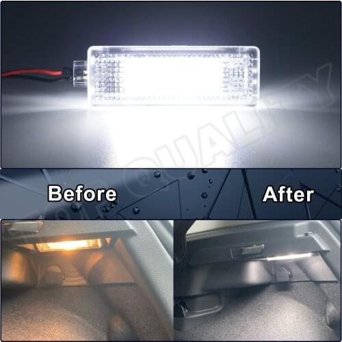 For Ford Escape Fusion Mustang Focus C-Max Transit Connect Car Interior Footwell Lamp Luggage Trunk LED Compartment Light 1PC