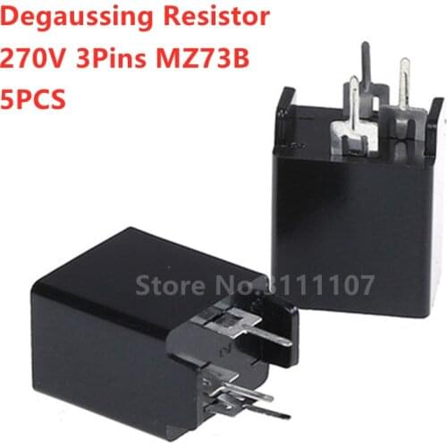 5PCS Degaussing Resistor 270V 3Pins MZ73B-9ROM 12ROM 18ROM 27ROM MZ73 9RM 12RM 18RM 27RM Demagnetizing Resistors Resistance