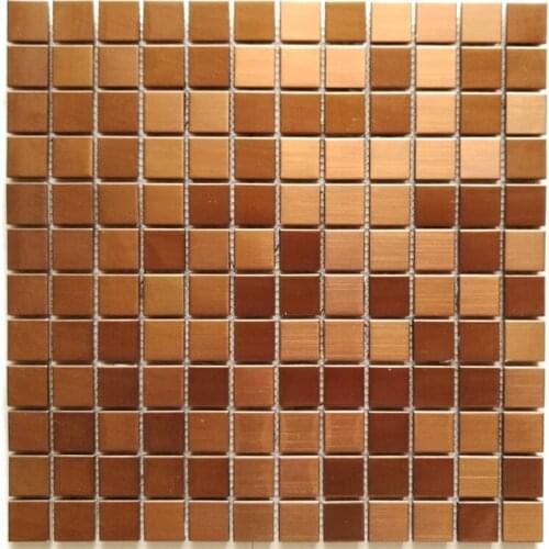 Free shipping brushed rose gold stainless steel metal mosaic tile for bathroom KTV background decoration
