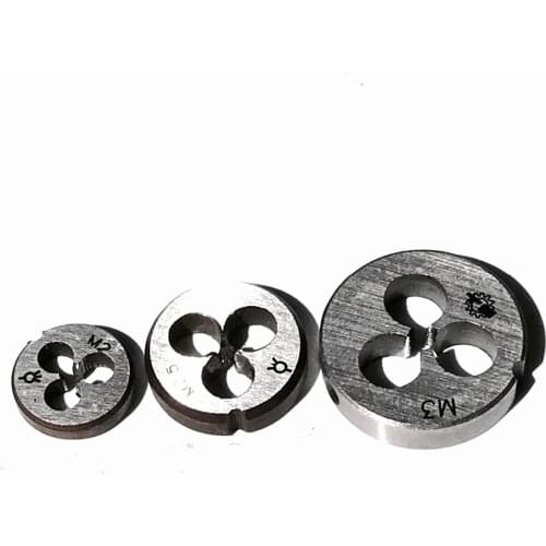 Free shipping of 3PCS/pack of Metric standard die M2/M2.5/M3 manual threading dies for DIY metal outer threads making purpose