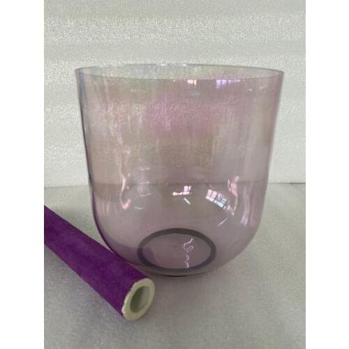 3rd Octave B Note crown chakra perfect pitch crystal singing bowl magic purple color 432Hz For sound theraphy