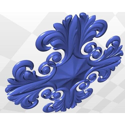 For cnc in STL file 3d model relief rosette_56 format 3d