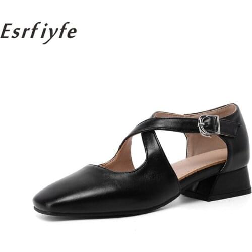 ESRFIYFE 2021 New Brand Shoes Woman Cute Wind Restoring Ancient Ways Pumps High Heel Women Shoes Large Size 32-46 Shoes Woman