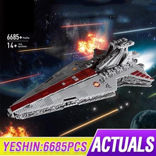 Mould King 6685Pcs Star Toys UCS Venator Republic Attack Cruiser Destroyer MOC-0694 Buidling Blocks Brick Kids Christmas Gifts