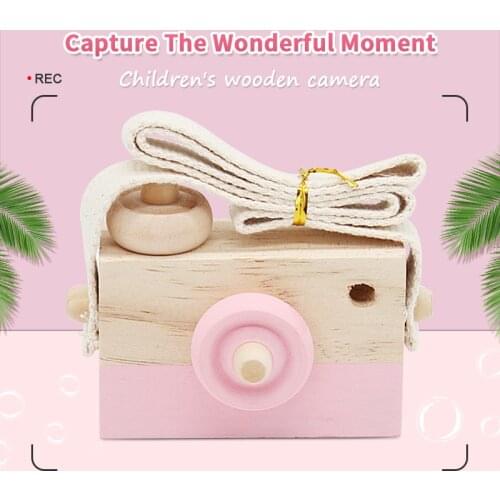 Camera Pendant Cute Wooden Camera Toys Nordic Hanging Kids Toy Gift Room Decor Furnishing Articles Wooden Toys For Kid