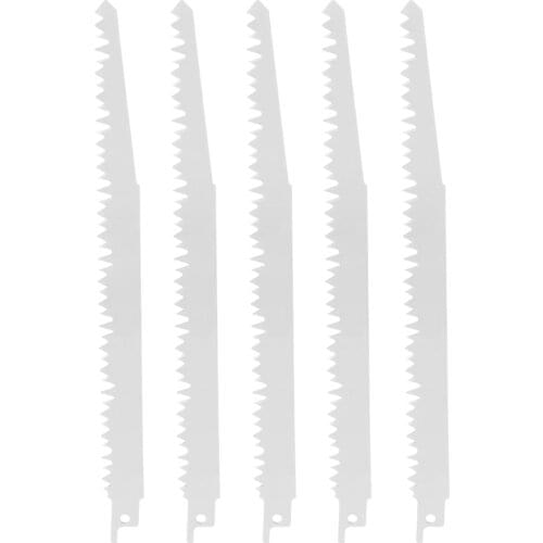 5 Pcs S1531L 240mm High Carbon Steel Reciprocating Saw Blades Sabre for Cutting Metal Wood Plastic Fast Cutting Tools