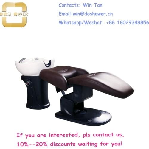 Multipurpose saloon chair with shampoo station of hair shampoo chair for hairdressing shampoo bowl chair