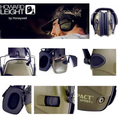 NEW STORE SALE Howard Leight Electronic Shooting Earmuff Anti-Noise Impact Ear Protector Hearing Protection Headset Foldable