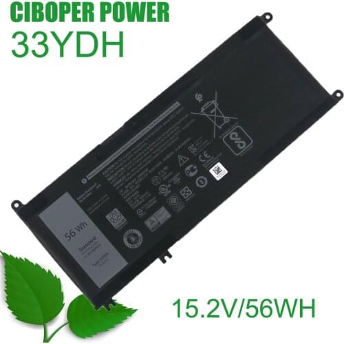 Original New Replacement Laptop battery 33YDH for 17 7778 7779 7773 15 7577 G3 15 3579 17 3779 P30E Series 15.2V/56WH
