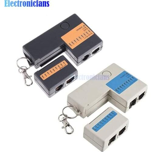 Portable Mini Network Cable Tester Tools RJ45 RJ11 RJ12 Network LAN Cable Tester With Key Chain