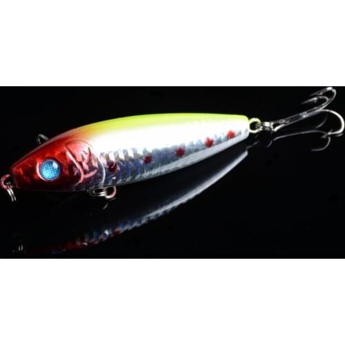 8pcs/lot 8cm 12g Fishing Lure Minnow Sea Fishing Tackle Hard Artificial Bait Laser Lures Fishing Bait with #6 Hooks 3D Eyes