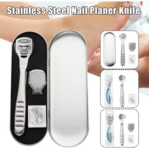 2019 Stainless Steel Professional Pedicure Tool Set Exfoliating Preventing Dead Skin Manicure for Foot Skin Care