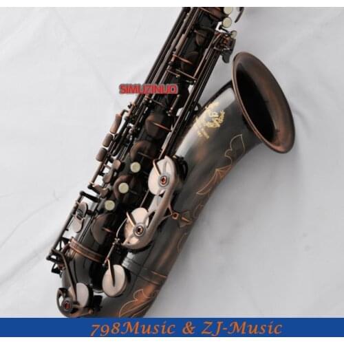 Professional Tenor Saxophone Red Antique Finish Bb Sax High F# Brand new