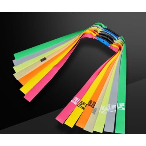 Slingshot hunting outdoor strong traditional natural rubber in flat leather tendons group Elastica Bungee Rubber Band
