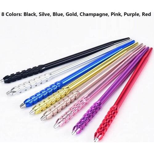 20Pcs Microblading Manual Tattoo Pen 8 Color Classic Single Head Pencil Permanent Makeup Tool For Handmade Embroidery Fog Needle