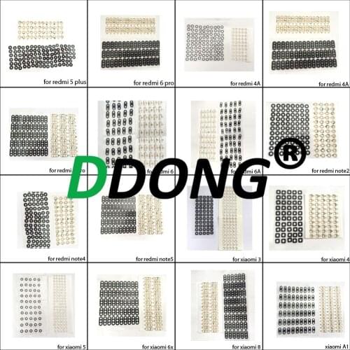 Rear back main camera glass lens with glue sticker for xiaomi 3 4 5 6 6X for redmi note3 note4 Note5 6 pro 5 plus