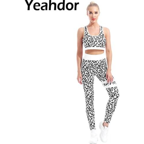 Women Summer Outfit Yoga Sportsuits U Neck Sleeveless Sports Bra Tops High Waist Pants Set for Running Gym Yoga Fitness Workout