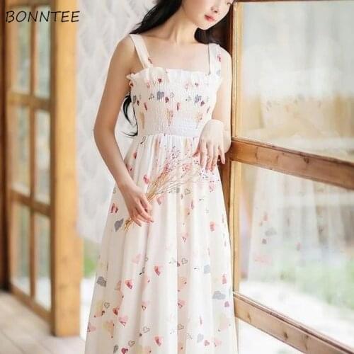 Dress Women Vintage Summer French Romance Birthday Party Mujer Dresses College Stretchy Strap Lovely Ruffles Ladies Vestidos New