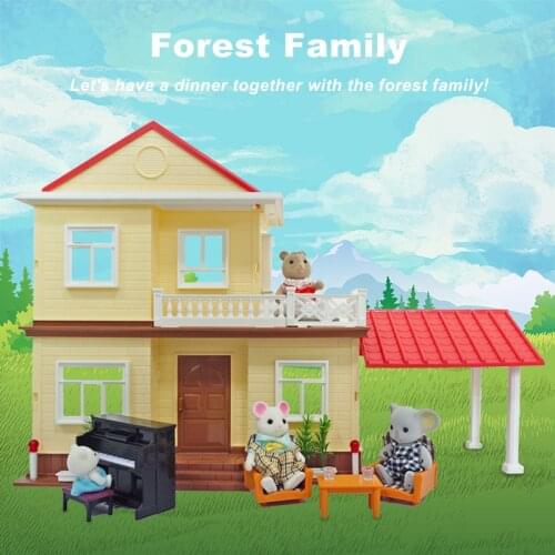 1: 12 Forest Animal Miniature Furniture Mini Food Toys Simulation Furniture Dollhome Pretend Play Hobbies Doll House Accessories