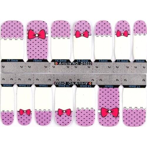 1 Pc 14 Tips Colorful Butterfly Full Cover Nail Art Sticker DIY Flower Design DIY Transfer Manicure Gel Nail Decals D1024-D1040