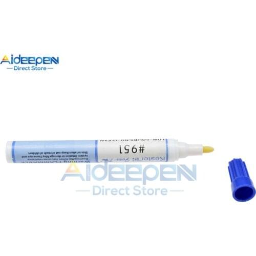 1Pcs 951 Soldering Flux Pen Low-solids Kester Cleaning-free Welding Pen For 12V Solar Cell FPC/PCB 10ML Capacity No-clean Rosin