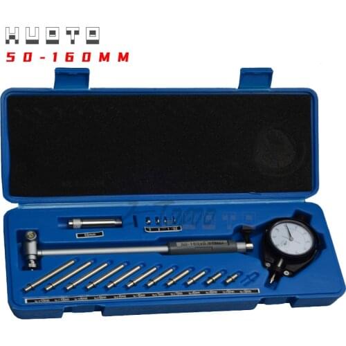 2" - 6" 0.001" Deep Engine Hole Measurement 50-160mm 0.01mm Dial Bore Indicator Gauge