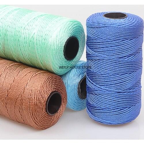 5-Piece Three-Ply Polypropylene Twisted String Handmade DIY Hook Cushion Hook Hat Shoe Stitching Thread Doll Line Coarse Yarn