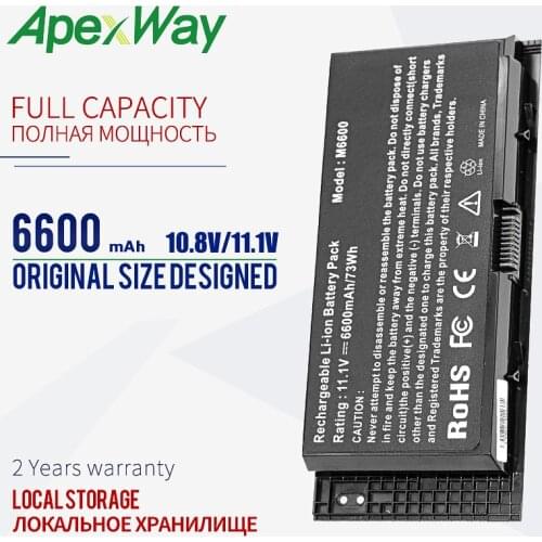 73Wh Laptop battery for Dell FV993 FJJ4W N71FM T3NT1 PG6RC R7PND OTN1K5 for Precision M4600 M4700 M4800 M6600 M6700 M6800